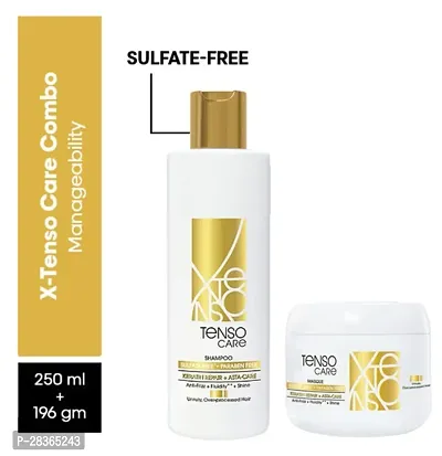 Gold Shampoo 250 ML + mask, 196 gm | Shampoo  Mask for Starightened Hair-thumb0