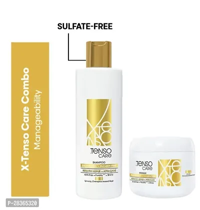 Gold Shampoo 250 ML + mask, 196 gm | Shampoo  Mask for Starightened Hair-thumb0