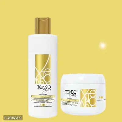 Gold Shampoo 250 ML + mask, 196 gm | Shampoo  Mask for Starightened Hair-thumb0