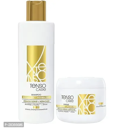 Gold Shampoo 250 ML + mask, 196 gm | Shampoo  Mask for Starightened Hair-thumb0