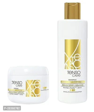 Gold Shampoo 250 ML + mask, 196 gm | Shampoo  Mask for Starightened Hair-thumb0