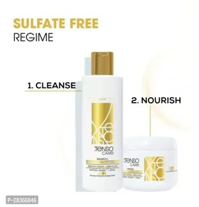 Gold Shampoo 250 ML + mask, 196 gm | Shampoo  Mask for Starightened Hair-thumb0