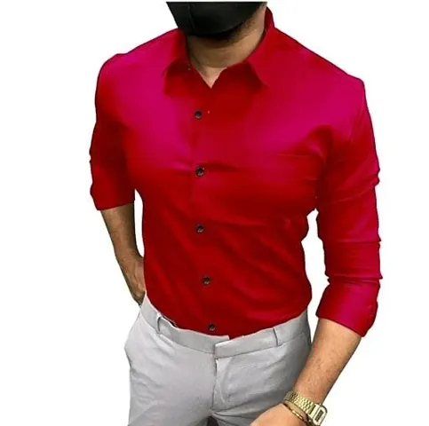 Fashionable Single Pocket Cotton Long Sleeves Shirts for Men