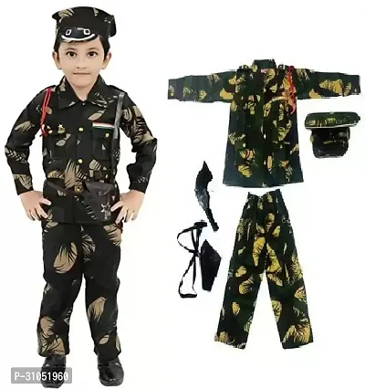 Elegant Cotton Special Ops Soldier Army Outfit Set For Kids-thumb0