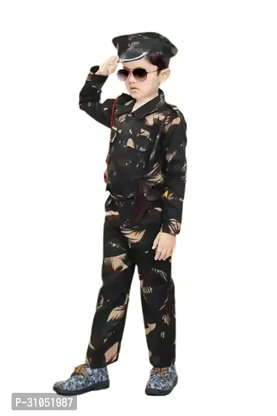 Elegant Cotton Battle Dress Army Outfit Costume Set For Kids-thumb4