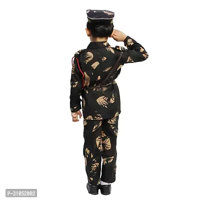 Elegant Cotton Military Dress Army Outfit Costume Set For Kids-thumb2