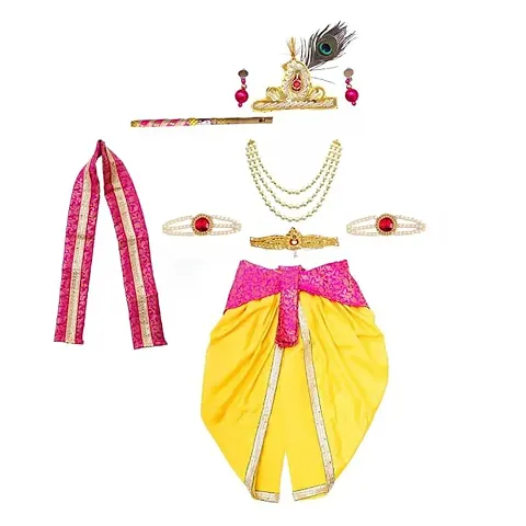 Embroidered Kids Krishna Dress for Janamashtami