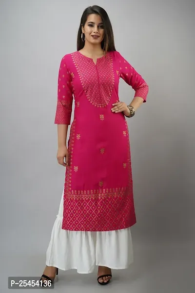 MAUKA - Pink Straight Rayon Women's Stitched Salwar Suit ( Pack of 1 )-thumb0