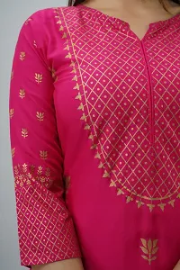 MAUKA - Pink Straight Rayon Women's Stitched Salwar Suit ( Pack of 1 )-thumb4