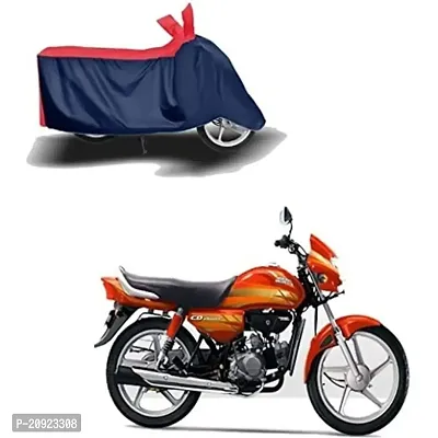 Peridot India New Hero Splendor Plus Water Resistant - UV Protection  Dust Proof Full Bike - Scooty Two Wheeler Body Cover for Hero Splendor Plus (Red Blue Color)