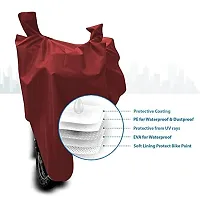 Peridot India New Suzuki Access 125 Water Resistant - Dust Proof - Full Bike Scooty Two Wheeler Body Cover for Suzuki Access 125 (Maroon)-thumb3