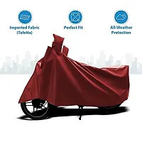 Peridot India New Suzuki Access 125 Water Resistant - Dust Proof - Full Bike Scooty Two Wheeler Body Cover for Suzuki Access 125 (Maroon)-thumb2