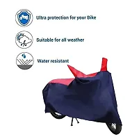 Peridot India New Hero Pleasure Waterproof - UV Protection  Dust Proof Full Bike - Scooty Two Wheeler Body Cover for Hero Pleasure (Red Blue Color)-thumb4