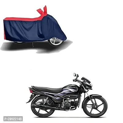 Peridot India Hero Splender Plus Red and Blue Bike Body Cover