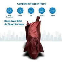 Peridot India New Suzuki Access 125 Water Resistant - Dust Proof - Full Bike Scooty Two Wheeler Body Cover for Suzuki Access 125 (Maroon)-thumb1