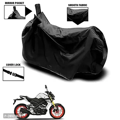 Peridot India New Yamaha MT-15 Water Resistant - UV Protection  Dust Proof Full Bike - Scooty Two Wheeler Body Cover for Yamaha MT-15 (Black)