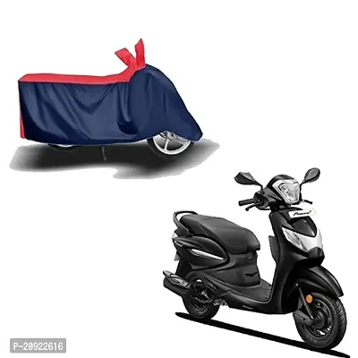 Peridot India New Hero Pleasure Waterproof - UV Protection  Dust Proof Full Bike - Scooty Two Wheeler Body Cover for Hero Pleasure (Red Blue Color)-thumb0