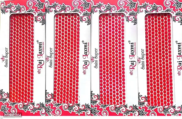 Peridot Kundan Bindi Red Color Fancy Bindi Pack of 4 Seat Small Size.for Women  Girls1