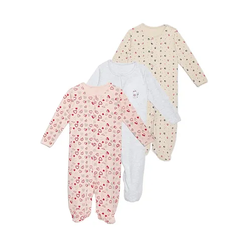 Pack Of 3 Infant Cotton Bodysuits