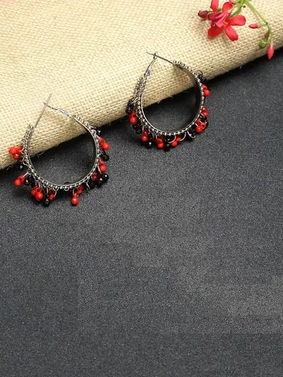 Jewels Galaxy Red And Black Luxuria GoldPlated Handcrafted Beaded Drop  Earrings Buy Jewels Galaxy Red And Black Luxuria GoldPlated Handcrafted  Beaded Drop Earrings Online at Best Price in India  Nykaa