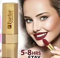 Lipstick Creamy Texture, Long Lasting Matte Finish Combo (5-8 hrs stay) (Pack of 5, Brown Nude ,Magenta ,Red Velvet, Basic Nude ,Maroon Wine)-thumb3