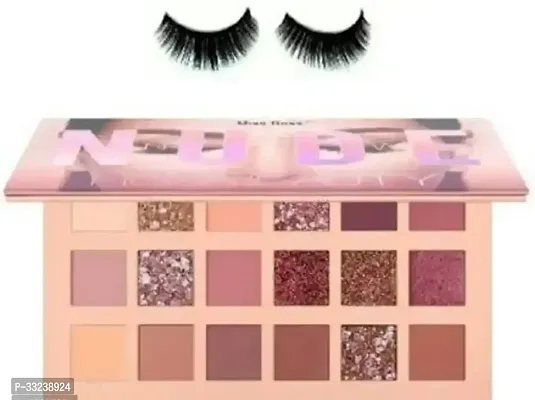 Nude Edition Eye-shadow Pallete + 1 Pair false eyelash (2 Items in the set)