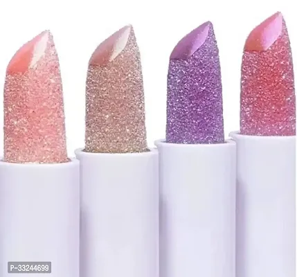 Professional Makeup Diamond  Glitter Lip Balm Lipstick For Girls Women Set of 4