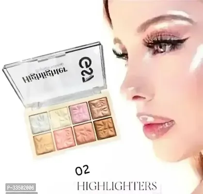 Natural glow to the skin and makes you look gorgeous Eight shades (02) Highlighter pack of 1-thumb0