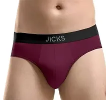 Jicks Men's Ultra-Comfort Nylon Underwear with Stretch Anti-Bacterial Protection - Pack of 2-thumb1