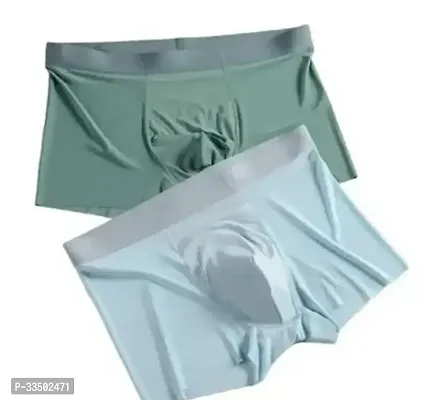 Classic Nylon Solid Trunks for Men, Pack of 2-thumb0