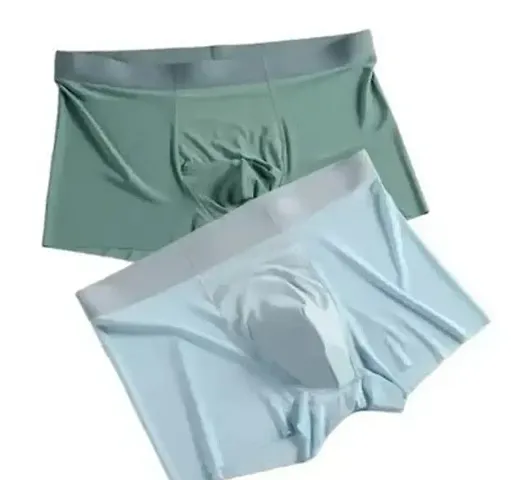 Classic Nylon Solid Trunks for Men, Pack of 2