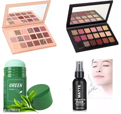 ROSE GOLD,NEW NUDE+GREEN MASK+FIXER