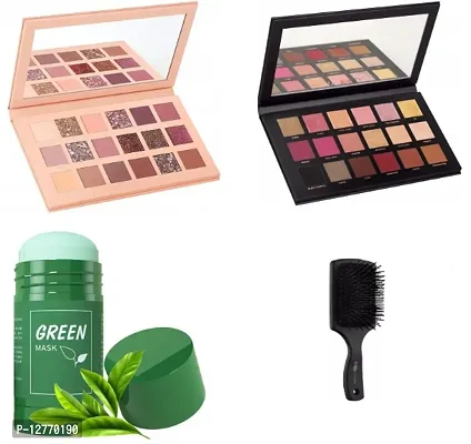 ROSE GOLD,NEW NUDE+GREEN MASK+HAIR BRUSH