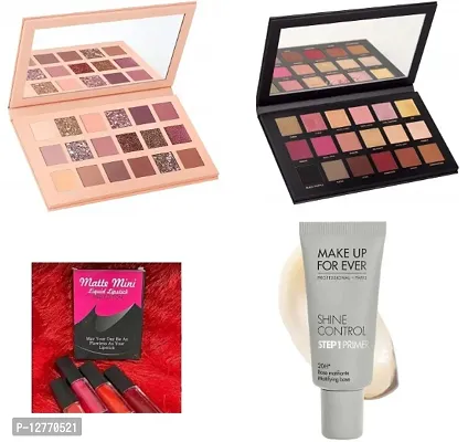 BEST COMBO ROSE GOLD,NEW NUDE, 4 PICE RED EDITION+MEKUP PRIMER