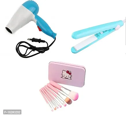 FOLDABLE  DRYER, MINI STRAIGHTNER,HELLO KITTY PINK