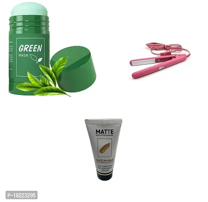 GREEN MASK SKIN CARE, MINI STRAIGHTNER , MATTE FOUNDATION