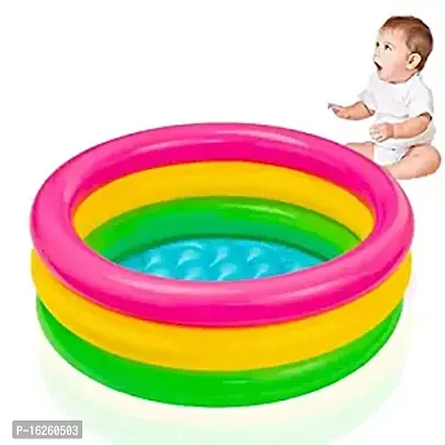 3KB Kid's Inflatable Baby Bath Tub Pool, 2ft MULTICOLOR-thumb0