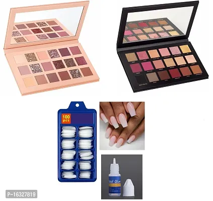 ROSE GOLD EYESHADOW , NEW EYESHADOW, ARTIFICIAL NAILS WITH GLUE