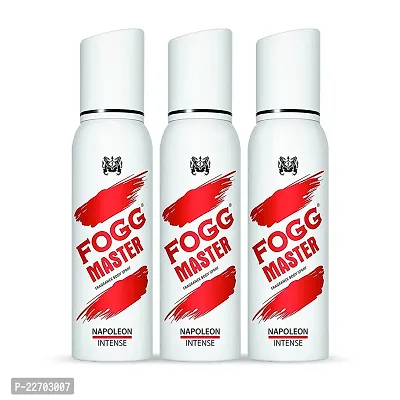 Fogg Master red No Gas Deodorant for Men, pack of 3-thumb0