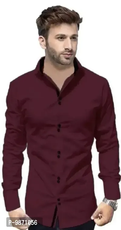 Maroon 2 Button Shirt-thumb0