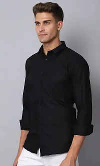 Men's Rayon Solid Long Sleeves Shirt-thumb1