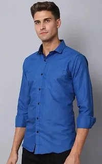 Men's Rayon Solid Long Sleeves Shirt-thumb1