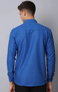 Men's Rayon Solid Long Sleeves Shirt-thumb2