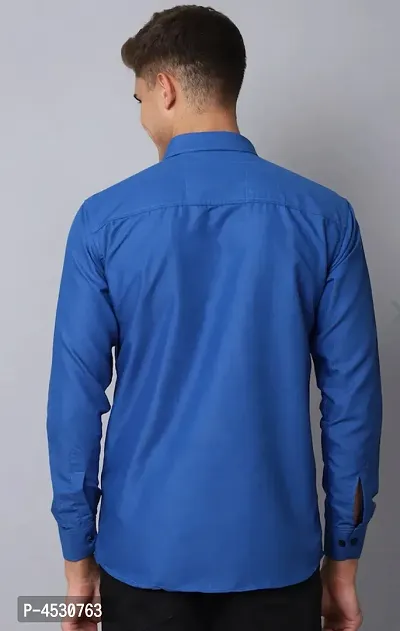 Men's Rayon Solid Long Sleeves Shirt-thumb3