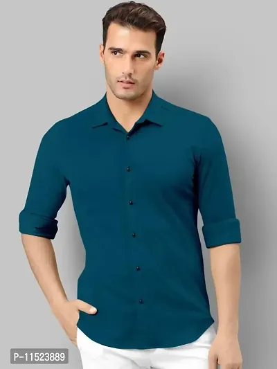 Classic Cotton Solid Casual Shirts for Men