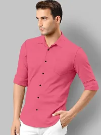 Men's Rayon Solid Long Sleeves Shirt-thumb4