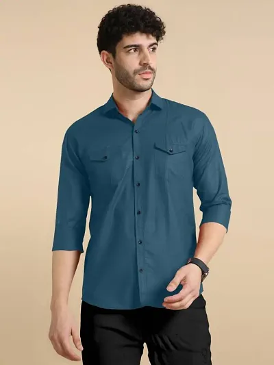 Comfortable Rayon Long Sleeves Casual Shirt 