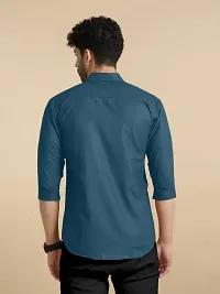 Men's Rayon Solid Long Sleeves Shirt-thumb4