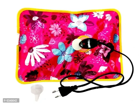 Hot Water Bag Electric Heating Bag for Pain Relief- Random Design And Print-thumb0