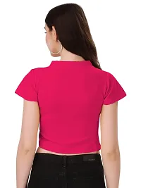 NiloBerry Tops for Women - V-Neck Top with Flared Sleeve (XS, Pink)-thumb1